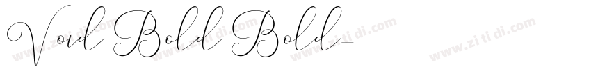 Void Bold Bold字体转换